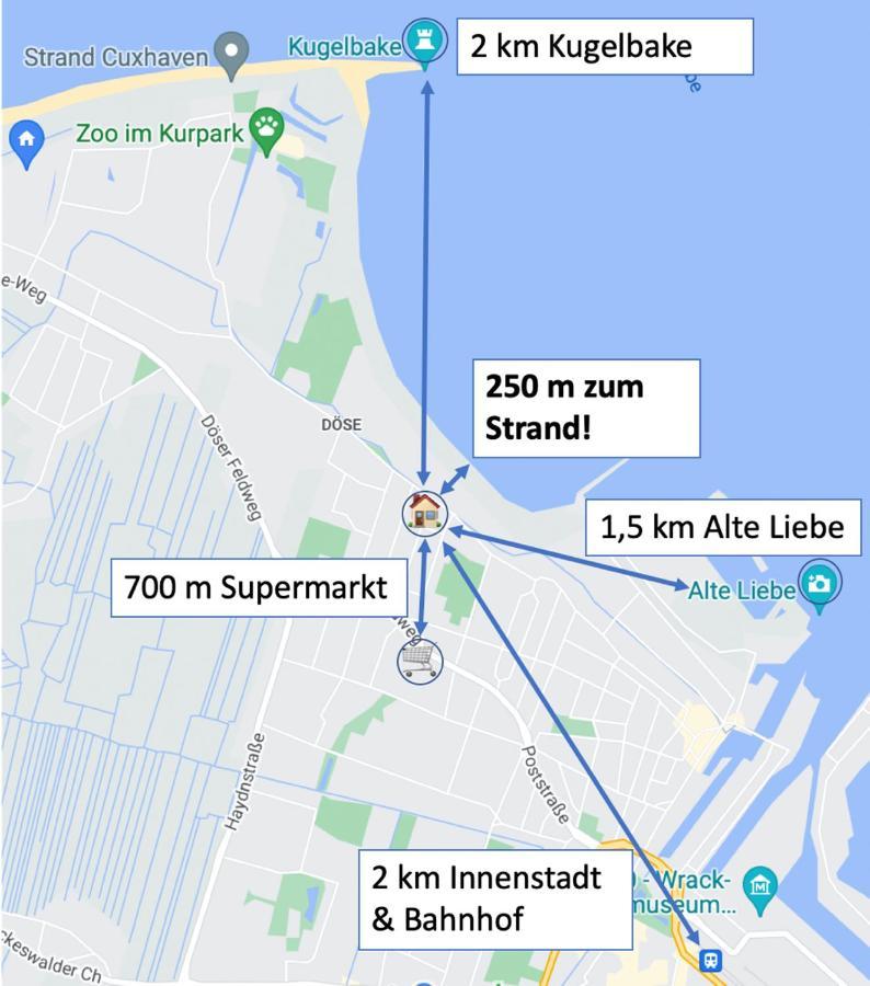 Haus Seefalke - 250 M Zum Meer Cuxhaven Luaran gambar